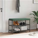vidaXL Bankkussen fluweel Zeegroen Diepte 35 cm