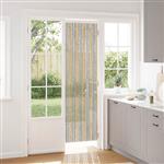 vidaXL Insecten Gordijn Chenille Grijs en Beige 56 x 200 cm 100% PP
