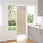 vidaXL Insecten Gordijn Chenille Grijs en Beige 56 x 185 cm 100% PP