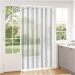 vidaXL Insecten Gordijn Chenille Grijs en Wit 118 x 220 cm 100% PP