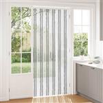 vidaXL Insect gordijn Chenille Grijs en Wit 100 x 230 cm 100% PP