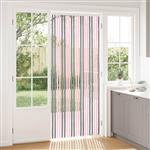 vidaXL Insecten Gordijn Chenille Zilvergrijs en Roze 90 x 220 cm