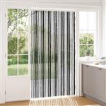 vidaXL Insecten Gordijn Chenille Grijs en zwart 118 x 220 cm 100% PP