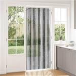 vidaXL Insecten Gordijn Chenille Grijs en zwart 90 x 220 cm 100% PP