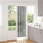 vidaXL Insecten Gordijn Chenille Grijs en zwart 56 x 200 cm 100% PP