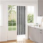 vidaXL Insecten Gordijn Chenille Grijs en zwart 56 x 185 cm 100% PP