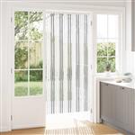 vidaXL Insecten Gordijn Chenille Lichtgrijs en wit. 90 x 200 cm