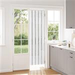 vidaXL Insecten Gordijn Chenille Lichtgrijs en wit. 56 x 200 cm