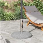 vidaXL Parasolvoet voor 40-50 mm paal 26.45 kg Grijs Graniet en RVS