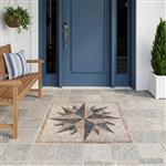 vidaXL Mosaic Tiles Wind Pattern Meerkleurig 120 x 120 cm Marmer