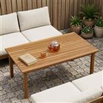 vidaXL Tafelblad 110 x 55 x 3,5 cm Rechthoekig Massief Teakhout