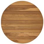 vidaXL Tafelblad Ø 50 x 3,5 Rond Massief Teakhout Naturel