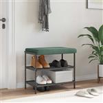 vidaXL Bankkussen fluweel Zeegroen Diepte 35 cm