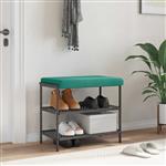 vidaXL Bankkussen fluweel Turquoise Diepte 35 cm