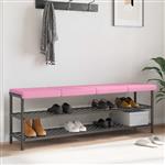 vidaXL Bankkussen 4 st Stof Roze Diepte 35 cm