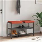 vidaXL Bankkussen 2 st corduroy Rood-oranje Diepte 35 cm