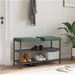 vidaXL Bankkussen 2 st fluweel Zeegroen Diepte 35 cm