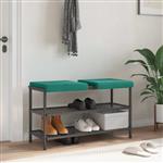 vidaXL Bankkussen 2 st fluweel Turquoise Diepte 35 cm
