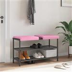 vidaXL Bankkussen 2 st Stof Roze Diepte 35 cm