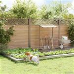 vidaXL Tuin omheining met palen 12 st 75 x 50 cm Gegalvaniseerd staal