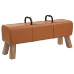 vidaXL Bank Bruin 110 x 30 x 45 cm Echt leer