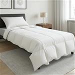 vidaXL Zomer Dekbed Wit 135 x 220 cm Bamboevezel
