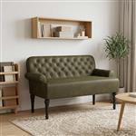 vidaXL Loungebank met knopencomfort Legergroen 120 x 65 x 78 cm
