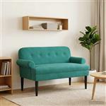 vidaXL Loungebank met knopencomfort Turquoise 120 x 66 x 78 cm fluweel