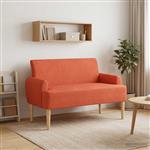 vidaXL Loungebank met knopencomfort Rood-oranje 116 x 67 x 81 cm