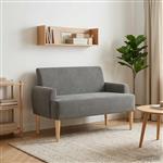 vidaXL Loungebank met knopencomfort Donkergrijs 116 x 67 x 81 cm