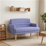 vidaXL Loungebank met knopencomfort Jeans Blauw 116 x 67 x 80 cm Stof