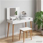 vidaXL Plafondtafel FAUSKE Wit 100 x 50 x 78 cm