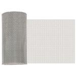 vidaXL Gaas Scherm 20 x 500 cm 8 Mesh RVS 201 Zilverkleurig