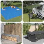 vidaXL Zeil met Oogjes Antraciet Grijs 2 x 3 m 260 gsm PE