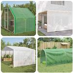 vidaXL Zeil met Oogjes Groen 2 x 5 m 260 gsm PE