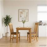 vidaXL Eetkamerstoel 2 st Massief Eikenhout Grijs 45 x 59,5 x 100 cm