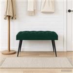 vidaXL Bank met knoopverstelling Donkergroen 80 x 40 x 46 cm Fluweel