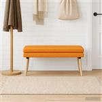 vidaXL Dubbel Laagige Bank Donkergeel 110 x 40 x 47 cm Stof
