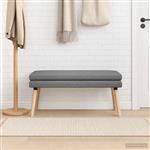 vidaXL Dubbel Laagige Bank Donkergrijs 110 x 40 x 47 cm Stof