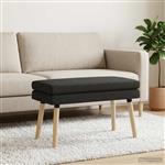 vidaXL Dubbel Laagige Bank Zwart 80 x 40 x 47 cm Stof