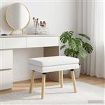 vidaXL Dubbel Laagige Bank Wit 60 x 40 x 46 cm Stof