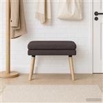 vidaXL Dubbel Laagige Bank Donkerbruin 60 x 40 x 46 cm Stof