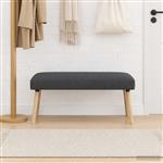 vidaXL Bank Effen Donkergrijs 110 x 40 x 46 cm Bouclé