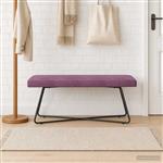 vidaXL Bank Paars 110 x 40 x 45 cm fluweel