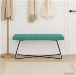 vidaXL Bank Turquoise 110 x 40 x 45 cm fluweel