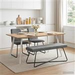 vidaXL Bank Donkergrijs 110 x 40 x 45 cm fluweel