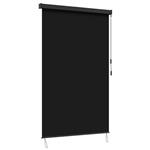 vidaXL Rolgordijn Zwart 160 x 250 cm Stof en Aluminium