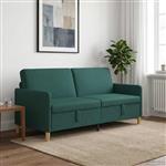 vidaXL Bank met opslag Donkergroen 192 x 78 x 87 cm Polyester