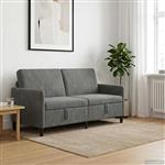 vidaXL Bank met opslag Donkergrijs 172 x 78 x 87 cm Polyester