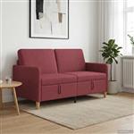 vidaXL Bank met opslag Wijnrood 152 x 78 x 87 cm Polyester